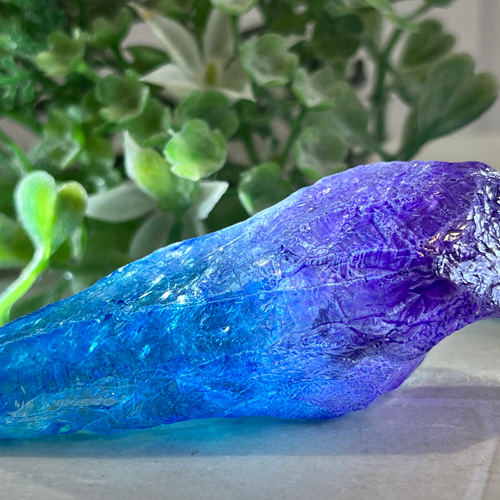 七色の夢✨ ブルー オーラ 水晶 原石 クリスタル 天然石 東洋占星術師