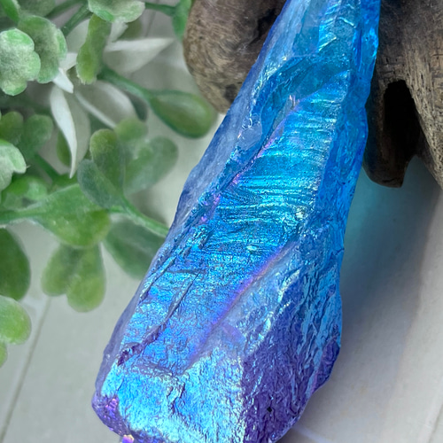 七色の夢✨ ブルー オーラ 水晶 原石 クリスタル 天然石 東洋占星術師