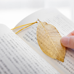 GOLDLEAF bookmark 春卒入学お祝いに！京都の金箔押し職人がおくる小さなアート 3枚目の画像