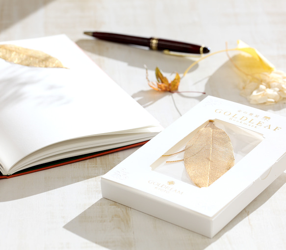 GOLDLEAF bookmark『金の葉栞』 京都の金箔押し職人がおくる小さな