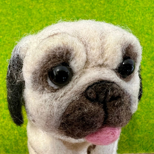 羊毛フェルト パグ ゆかいな動物シリーズ 羊毛フェルト toiro 通販