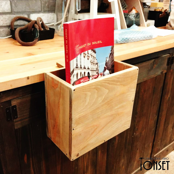 ちょこんと挟み込みサイドポケット オークcol. 机・デスク 工房ONSET  