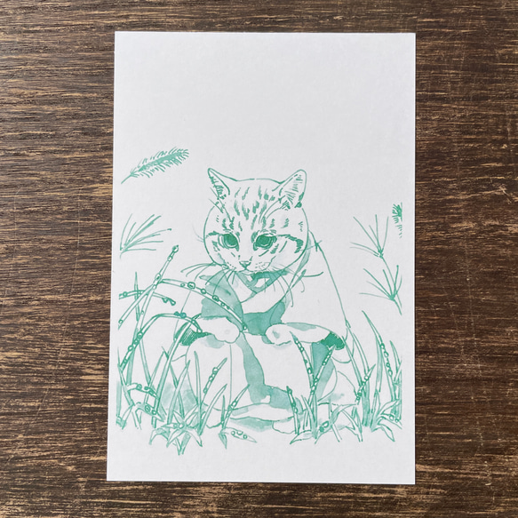 ポストカード☆季節のガラスペンイラスト 4枚目の画像