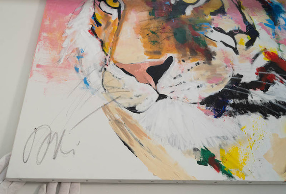 Title "Tiger"　contemporary painting 第2張的照片