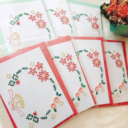 紙刺繍カード(冬Ver.) 13枚目の画像