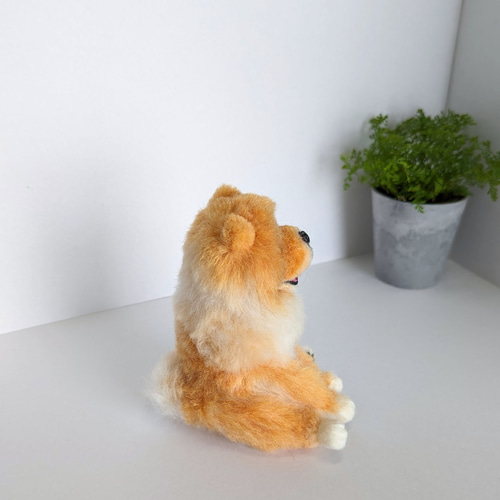 チャウチャウ 羊毛フェルト ぬいぐるみ 犬 置き物 送料無料 羊毛