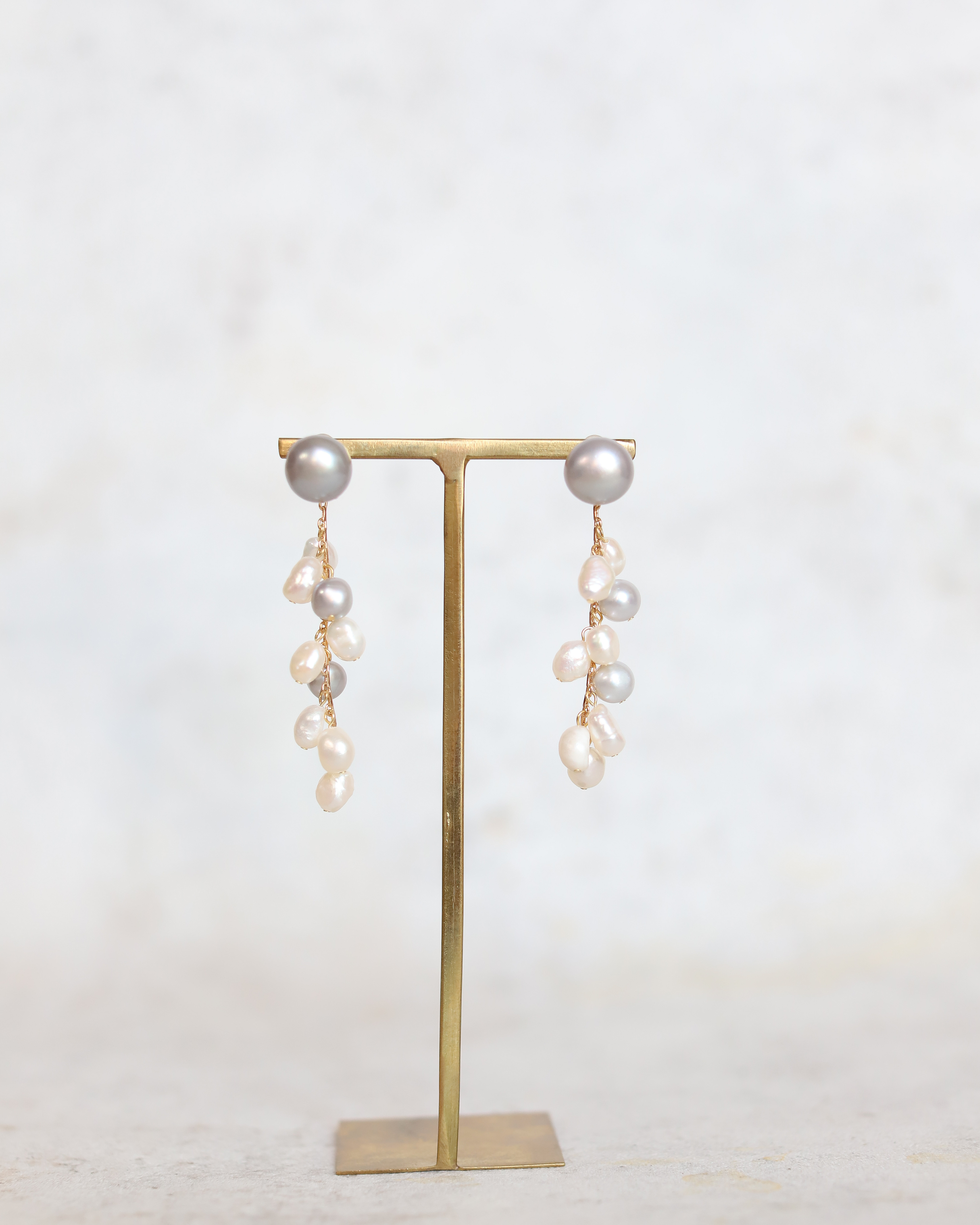 【淡水パール】揺れるピアス