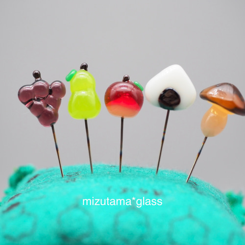 ガラスのまち針　あじさい　青い鳥＆ひよこ Amazon.co.jp: ガラスの鳥の置物、青い鳥の装飾 - 鳥青い鳥