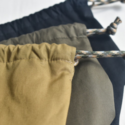 シンプルな洗える保冷保温ランチ巾着(コットン) 18枚目の画像