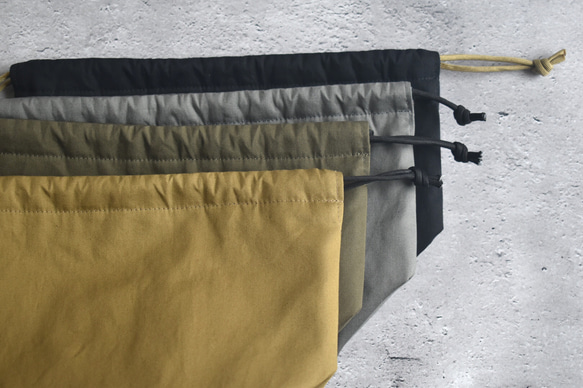 シンプルな洗える保冷保温ランチ巾着(コットン) 19枚目の画像