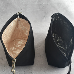 シンプルな洗える保冷保温ランチ巾着(コットン) 17枚目の画像