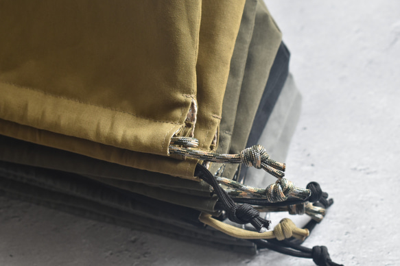 シンプルな洗える保冷保温ランチ巾着(コットン) 3枚目の画像