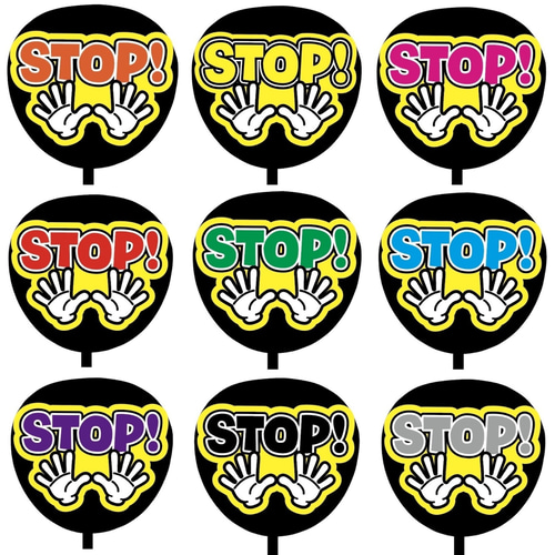 即購入可】ファンサうちわ文字 カンペうちわ 規定内サイズ STOP