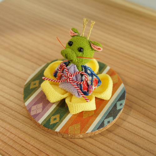 つまみ細工 ちりめん 2024年 干支 辰 たつ その他置物 clover 通販