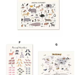 新品　知育　アートポスター　世界地図　アルファベット　数字　形　勉強　教育 6枚目の画像