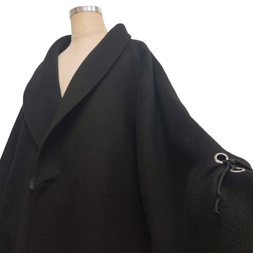 上質カシミヤ ドルマンコート 着物リメイク 和洋コート 和装 洋装 和装 