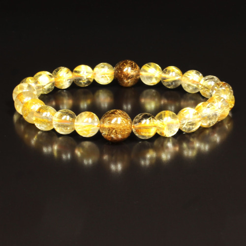 _様　　王道　板状タイチンルチルブレスレット　9 _様王道板状タイチンルチルブレスレット9