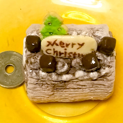 「クリスマス限定」生チョコノエル　フェイクスイーツ　スイーツデコ　「creema限定」 8枚目の画像