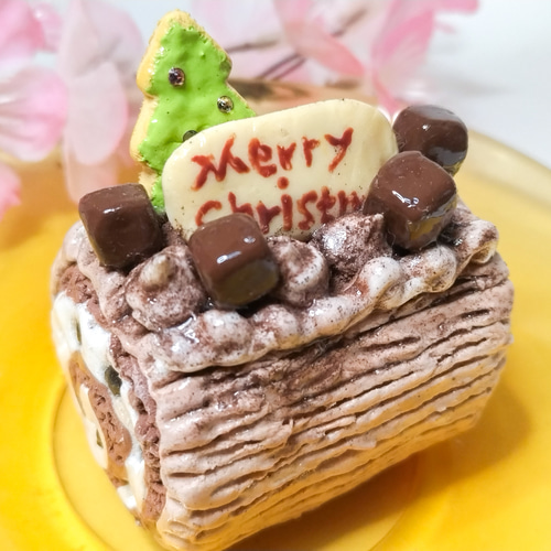 ブッシュドノエル フェイクスイーツ 食品サンプル クリスマス ケーキ