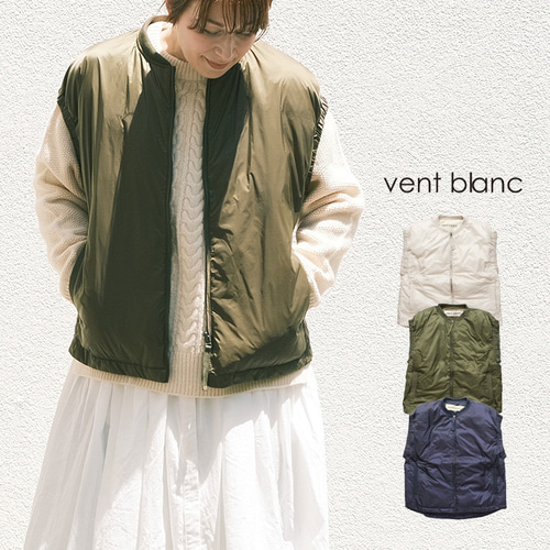 ✨40％OFF✨ファイバーダウンベスト vent blanc VBJ233592 ヴァン