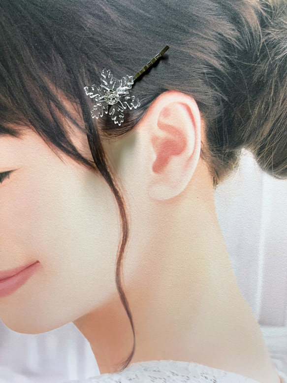 ゾウ　レジンヘアゴム　夏に雪が降ればいいのにな ゾウ レジンヘアゴム 夏に雪が降ればいいのにな