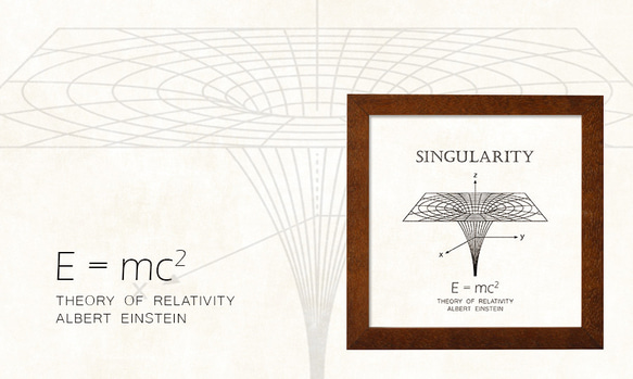 ポスター『Singularity』L1フレーム付き（正方形配置） 1枚目の画像