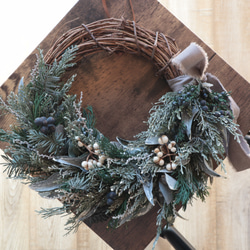 シルバー)ユーカリとブルーアイスの香りリース リース 花咲（はなえみ