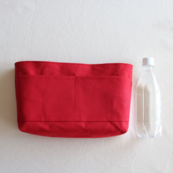 イチゴ　倉敷産帆布使用バッグインバッグ★Creema限定クリスマス作品【受注製作】 5枚目の画像