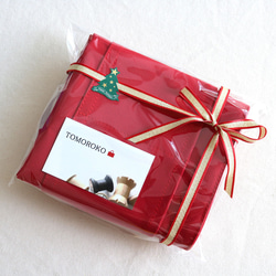 イチゴ　倉敷産帆布使用バッグインバッグ★Creema限定クリスマス作品【受注製作】 2枚目の画像