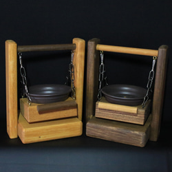 ことりのブランコ バードフィーダー 置き型式 小サイズ ウォルナット