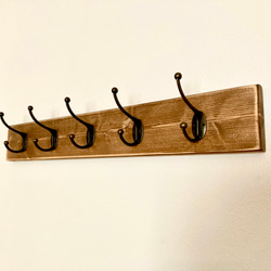 ウォールハンガーラック　壁掛けハンガーラック　ヴィンテージ アンティーク アンティークなウォールハンガー 男前な5連フックや4連フック 壁掛け