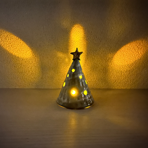 陶器 クリスマスツリー A オブジェ 照明 ホワイトライン クリスマス