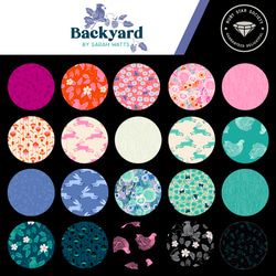 USAコットン RUBY STAR SOCIETY charmpack 42枚セット Backyard 2枚目の画像