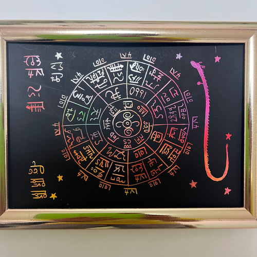Amazon.co.jp: Felizchi 龍体文字 龍神 フトマニ図 神代文字