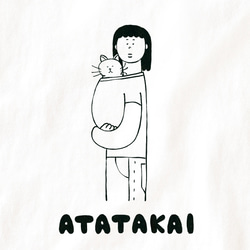 長袖 Tシャツ 『猫あたたかい・女子』 猫選べます 男女兼用 ロンT 2枚目の画像