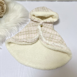 お名前刺繍可能✨】リバーシブル 犬服 コート ケープ ポンチョ ペット