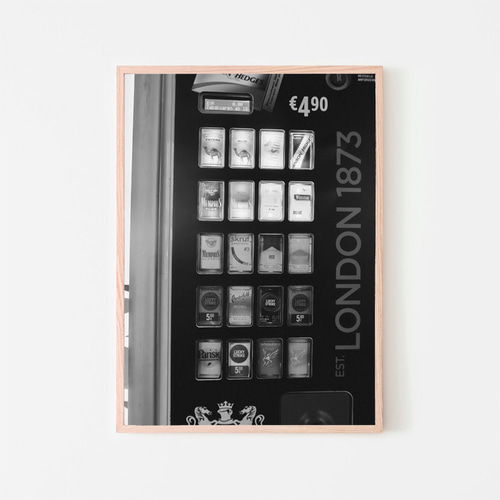 タバコの自販機 / アートポスター 縦長 インテリア A3 ヨーロッパ