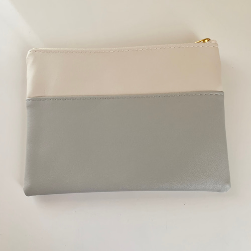 ミモザのポーチ（グレー） トールペイント ポーチ ローズティ 通販  