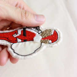 手刺繍ワッペン・アップリケ　トムの日常【クリスマスver.】 4枚目の画像