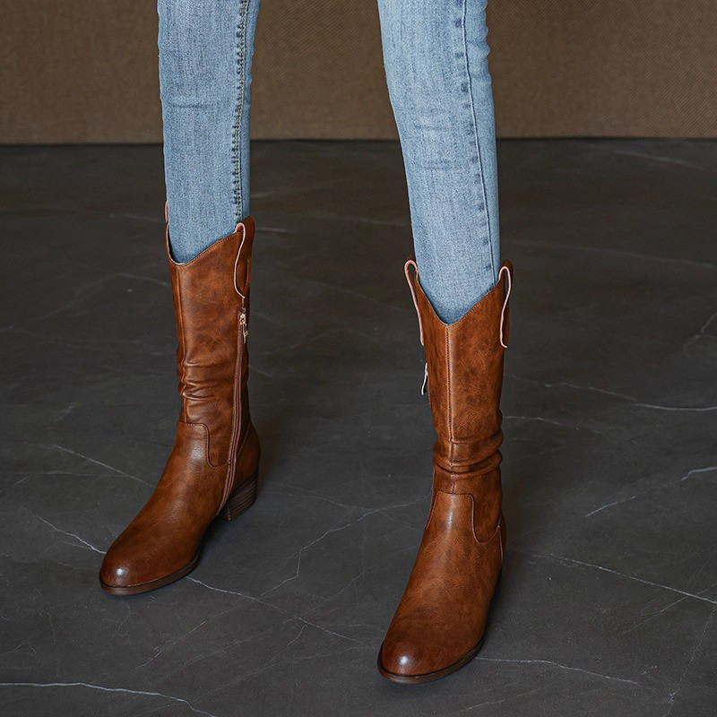 歩くたび、心躍る。本革 ブーツ 靴 履きやすい 美脚 疲れにくい ミドルブーツ 旅行 きれいめ おでかけ 普段使い 注目