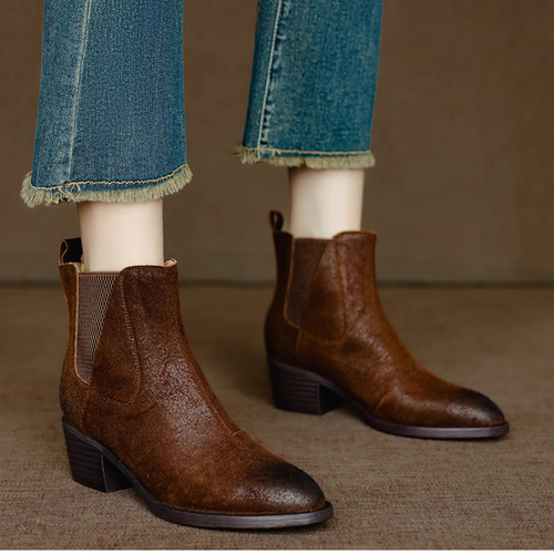 ころんと可愛い♪ ブーツ レディース 歩きやすい ショートブーツ