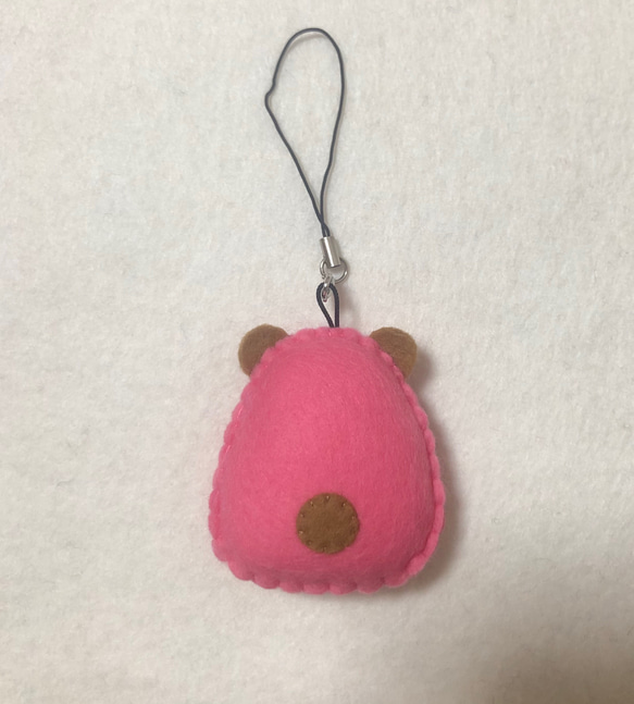 くまちゃんだるま　ハンドメイド　フェルト 2枚目の画像