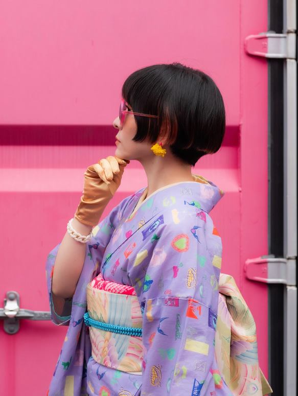 ポッピン・パープル〜Y.O.セレクション生地〜 ポッピン パープル セレクション生地 PE2276611368(17480円)