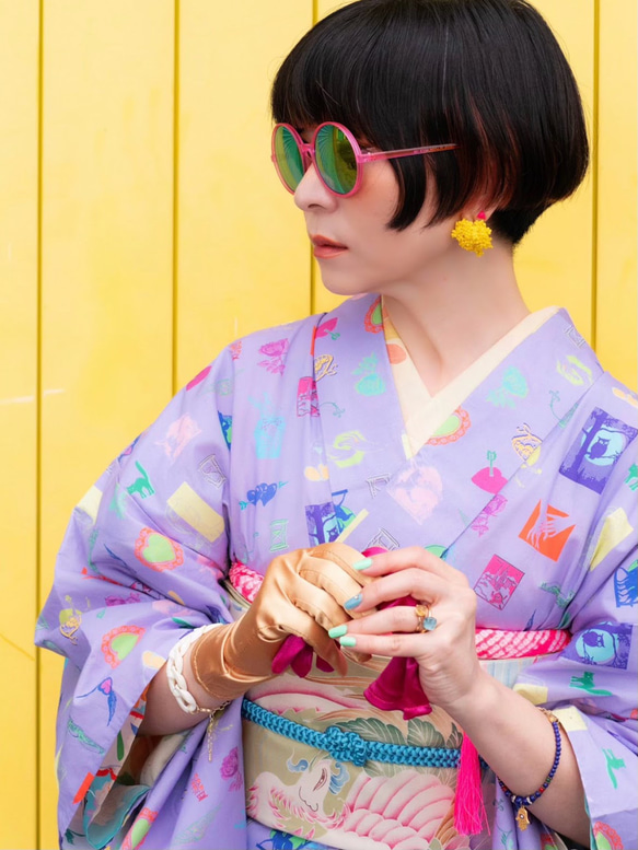 ポッピン・パープル〜Y.O.セレクション生地〜 ポッピン パープル セレクション生地 PE2276611368(17480円)