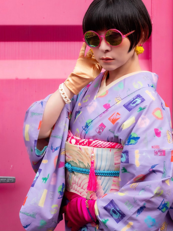 ポッピン・パープル〜Y.O.セレクション生地〜 ポッピン パープル セレクション生地 PE2276611368(17480円)