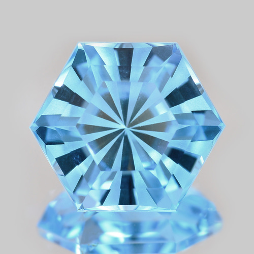 ソ付 ブルートパーズ 8.501ct ルース 特殊カット 天然石