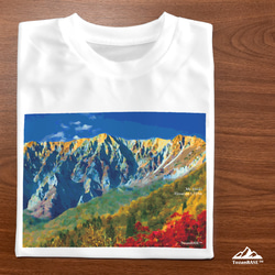 伯耆大山 Tシャツ 長袖Tシャツ ホワイト ドライ 吸水速乾 山 登山 3枚目の画像