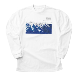 穂高岳 長袖Tシャツ ホワイト ドライ 吸水速乾 山 登山 1枚目の画像