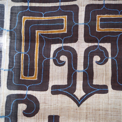 友禅染暖簾【アイヌ模様】 タペストリー・壁掛け 石山友禅染工房 通販