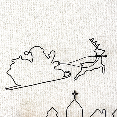 クリスマスの夜】ワイヤーアート ワイヤークラフト クリスマスに